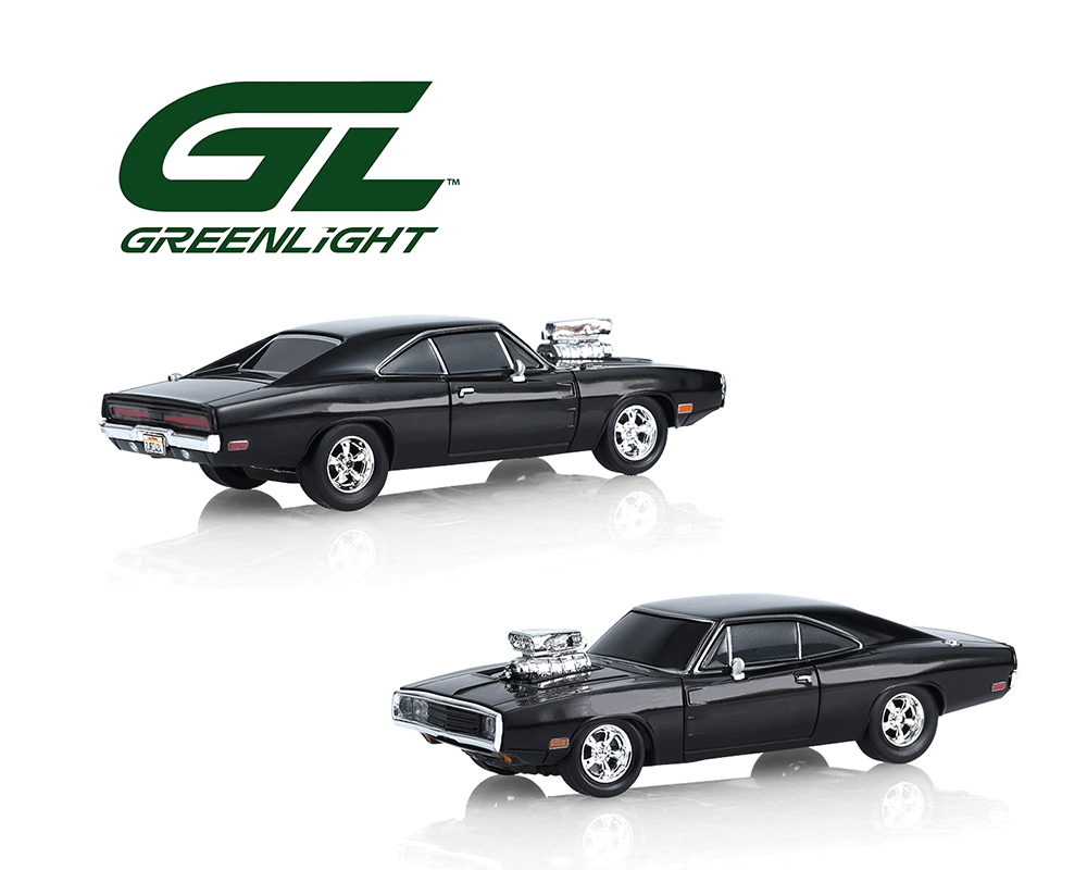 Greenlight Motion 1:64 RC The Fast & The Furious 1970 Dodge Charger “Dom’s Charger” Combo Set