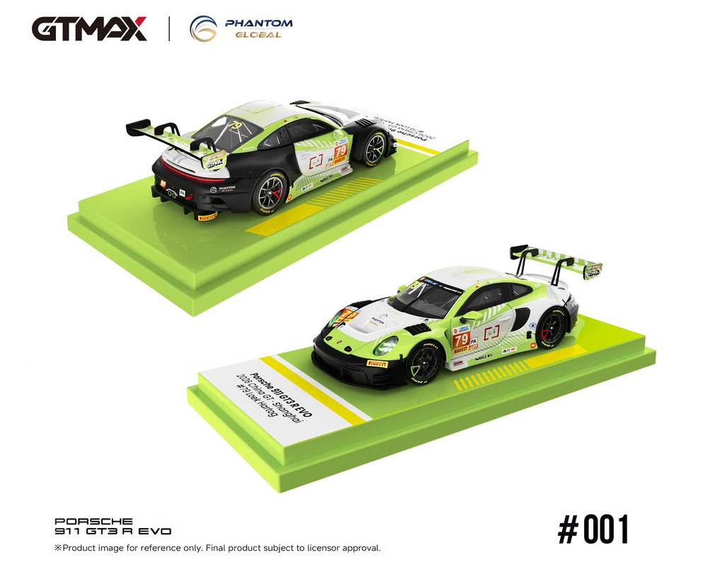 Porsche 911 GT3 R EVO 2026 China GT Phantom Global Racing #79 (Shanghai Round Damaged Version)