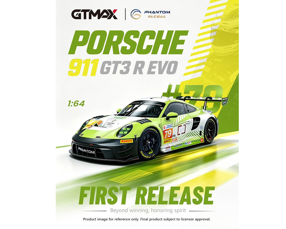 Porsche 911 GT3 R EVO 2026 China GT Phantom Global Racing #79 (Shanghai Round Damaged Version)
